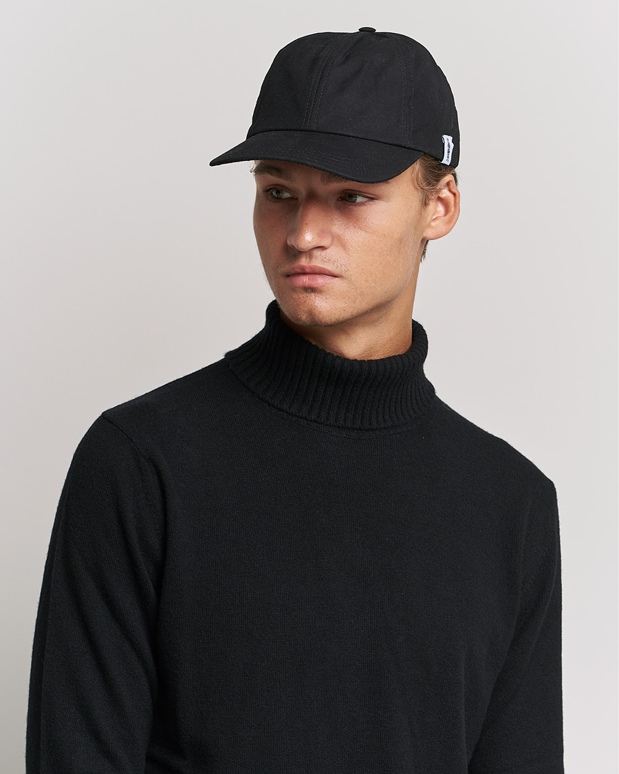 Homme | Mackintosh Tipping Baseball Cap Black | Mackintosh | Tipping Baseball Cap Black