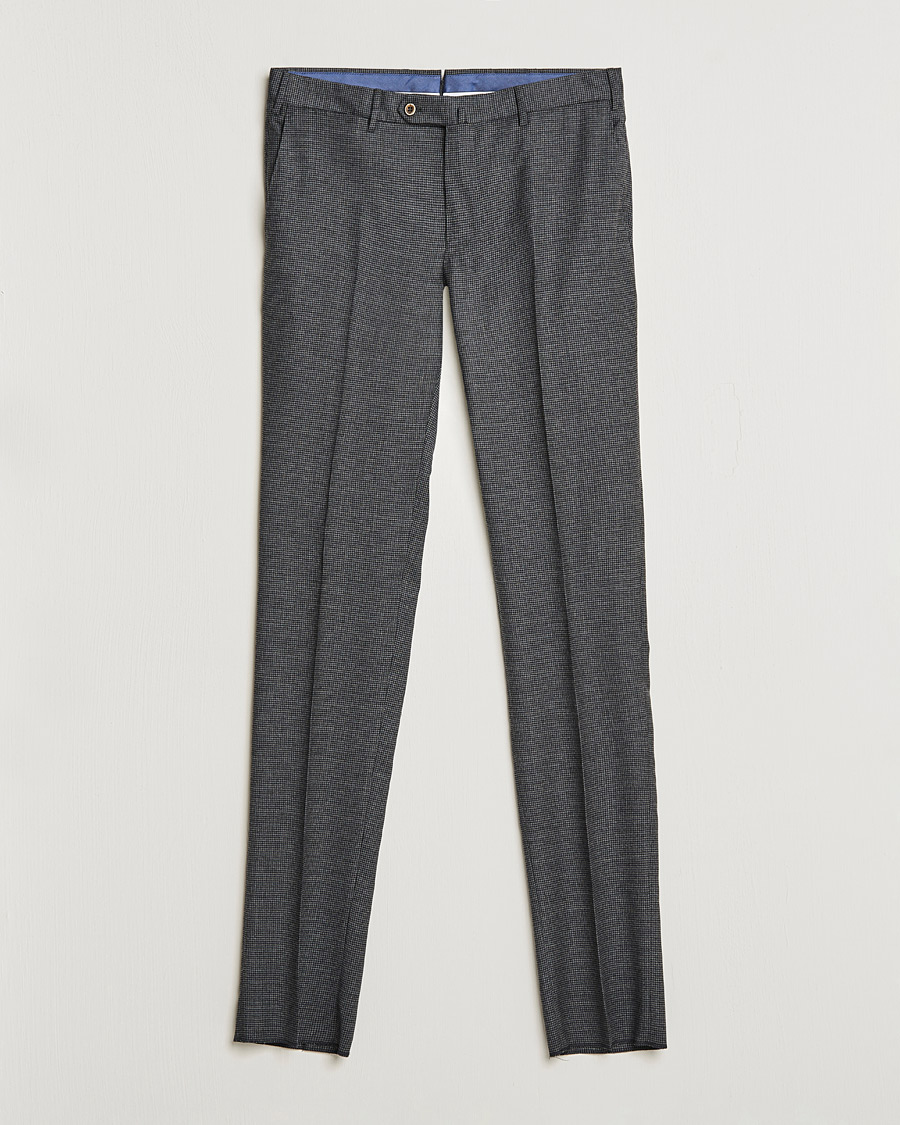 Homme | Pantalons | PT01 | Slim Fit Glencheck Wool Trousers Medium Grey