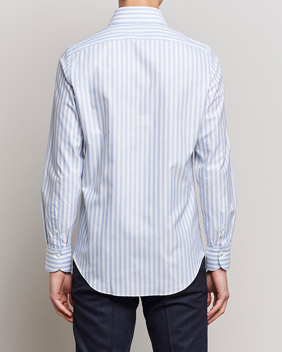 Homme | Chemises | Finamore Napoli | Milano Slim Comfort Shirt Light Blue Stripe