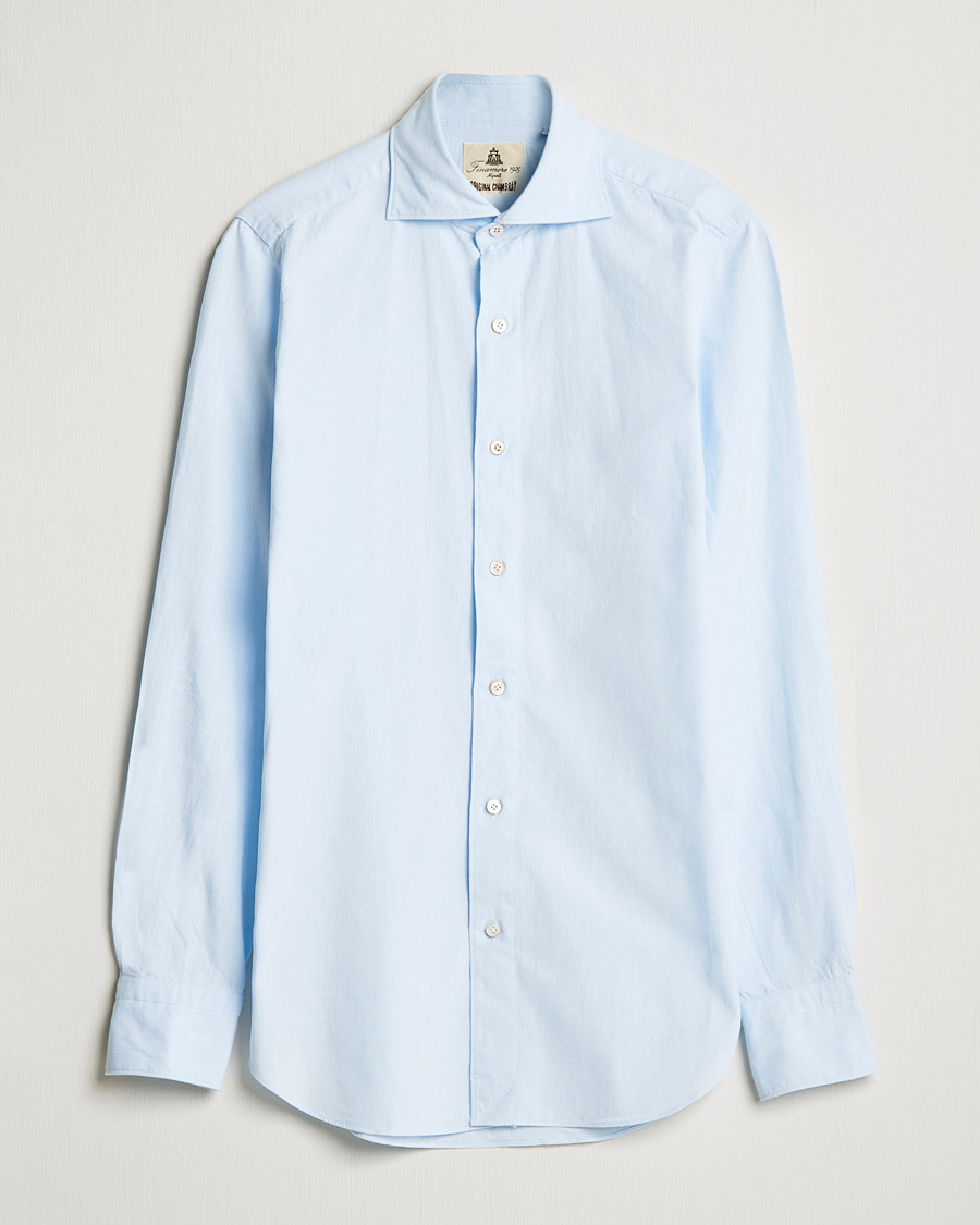 Homme | Chemises | Finamore Napoli | Tokyo Slim Original Chambray Shirt Light Blue