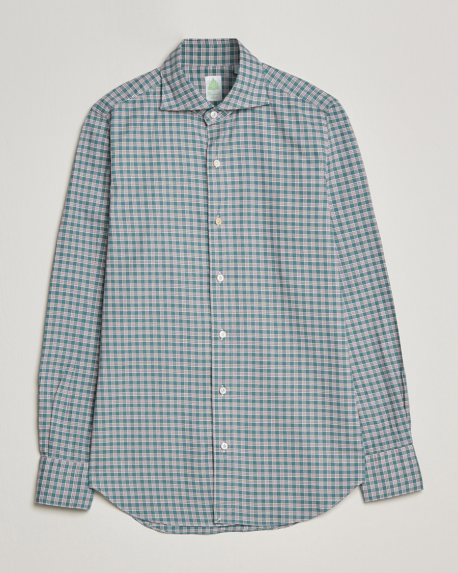 Homme | Chemises | Finamore Napoli | Tokyo Slim Shirt Green Check