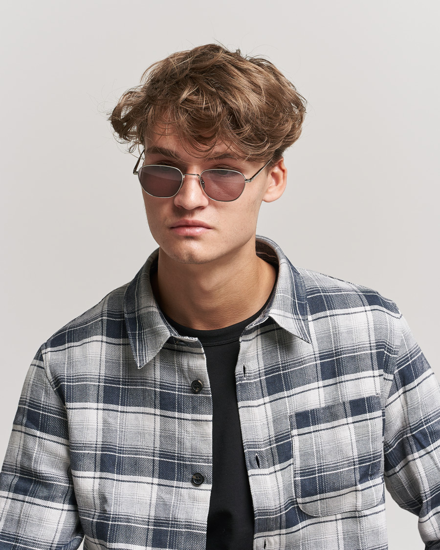 Homme | Eyewear | CHIMI | Polygon Sunglasses Silver/Grey