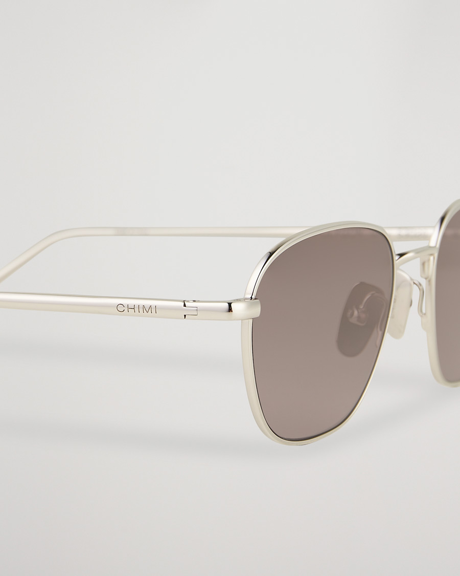 Homme | CHIMI Polygon Sunglasses Silver/Grey | CHIMI | Polygon Sunglasses Silver/Grey