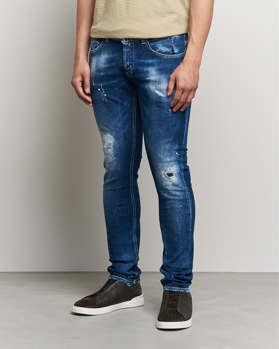 Homme | Jeans | Dondup | George Destroyed Jeans Blue