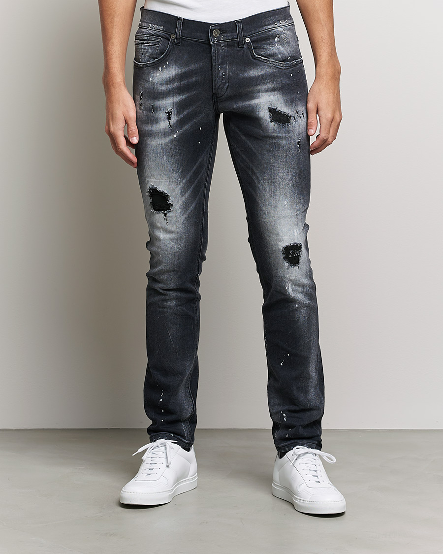Homme | Jeans | Dondup | George Destroyed Jeans Grey/Black