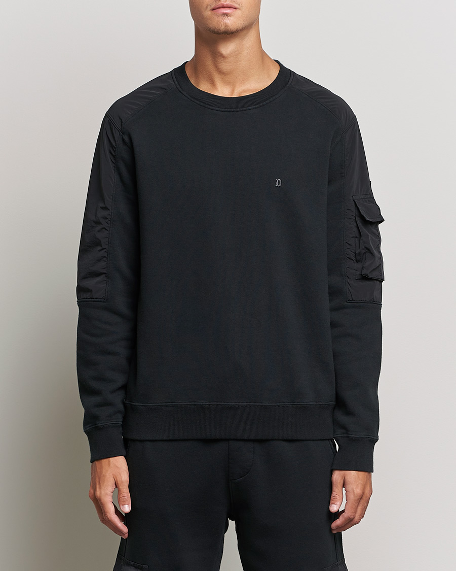 Homme | Pulls Et Tricots | Dondup | Felpa Crew Neck Sweatshirt Black