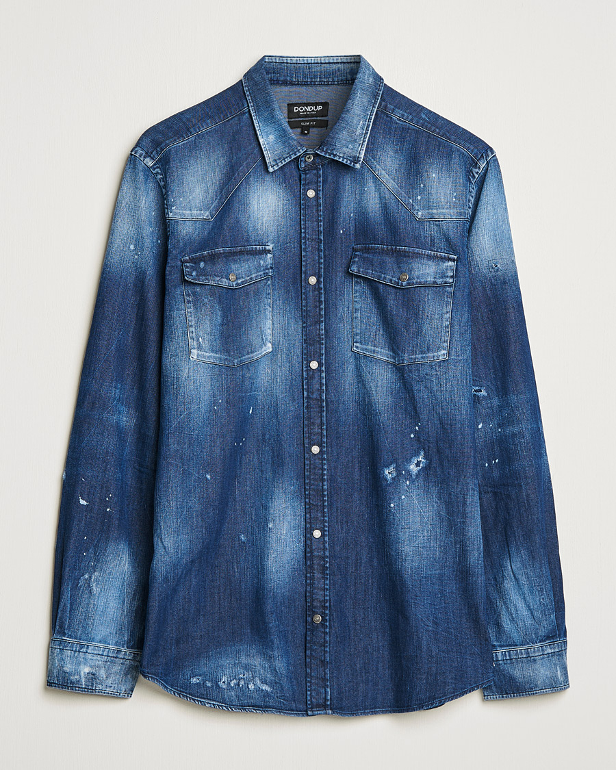 Homme | Chemises | Dondup | Denim Shirt Blue