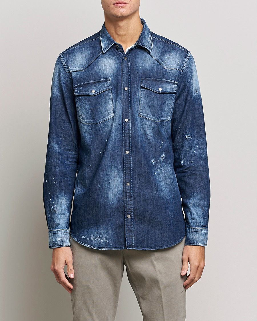 Homme | Chemises | Dondup | Denim Shirt Blue