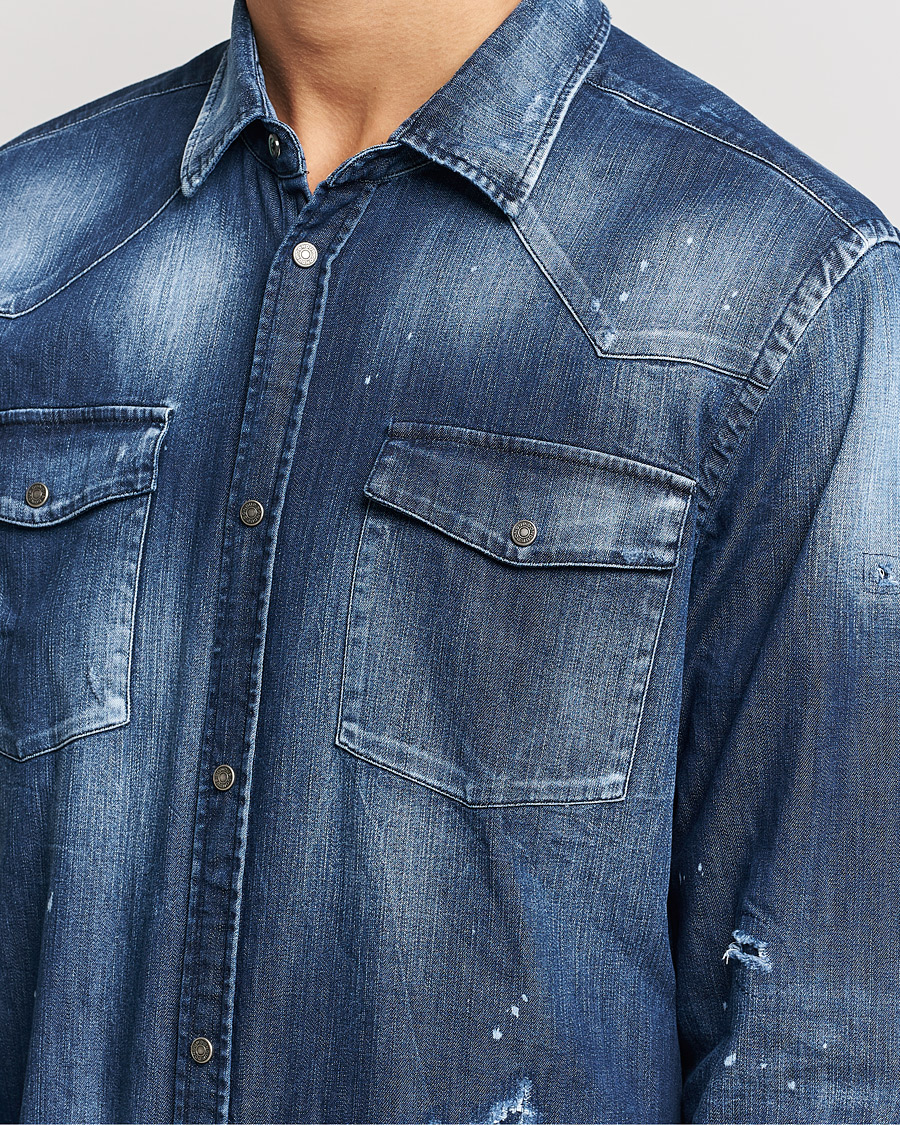 Homme | Chemises | Dondup | Denim Shirt Blue