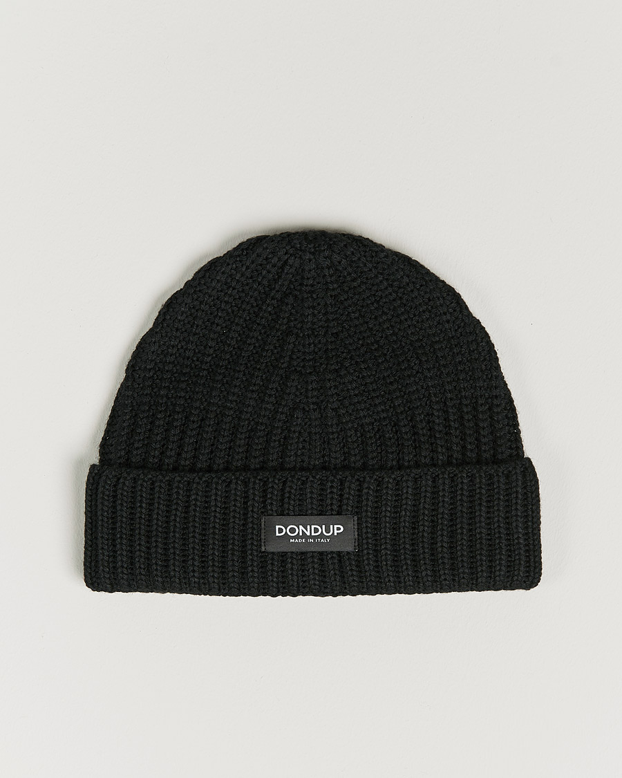 Homme | Dondup Ribbed Beanie Black | Dondup | Ribbed Beanie Black