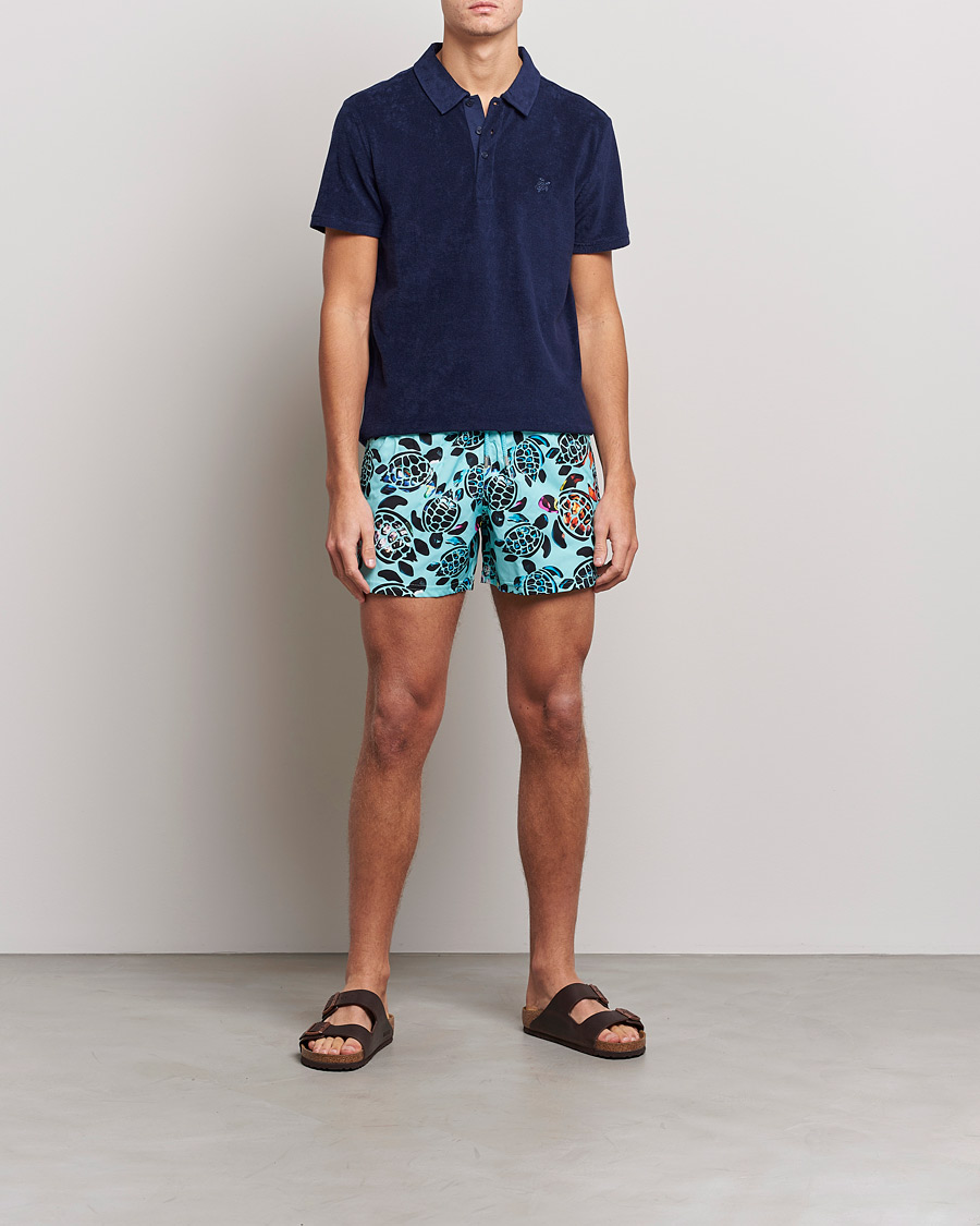 Homme | Chemises | Vilebrequin | Phoenix Terry Shirt Bleu Marine