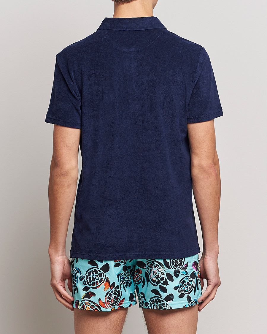 Homme | Chemises | Vilebrequin | Phoenix Terry Shirt Bleu Marine