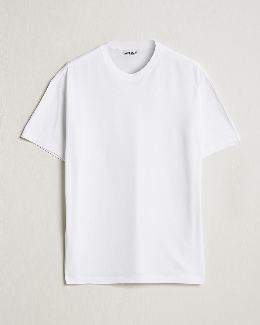 Homme | T-shirts | Auralee | Seamless Crewneck T-Shirt White