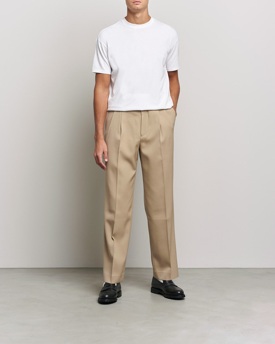 Homme | T-shirts | Auralee | Seamless Crewneck T-Shirt White