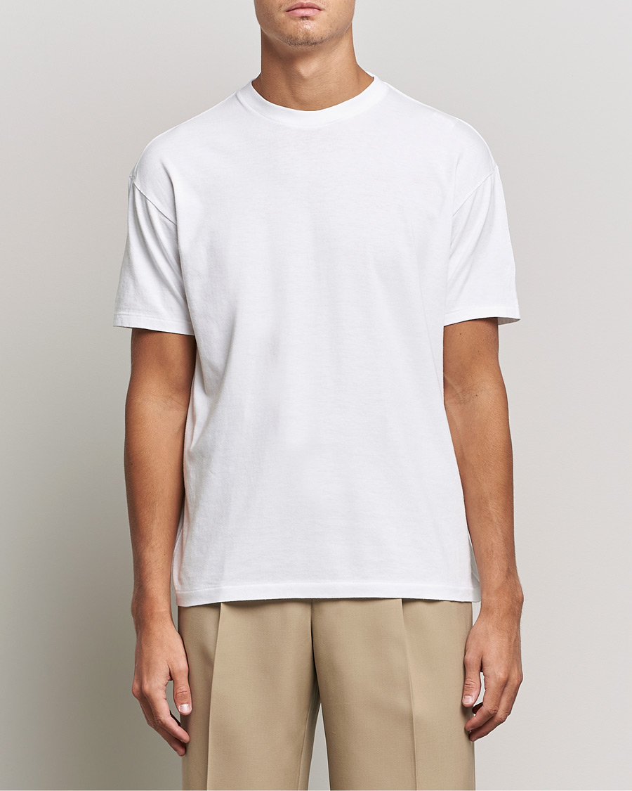 Homme | T-shirts | Auralee | Seamless Crewneck T-Shirt White