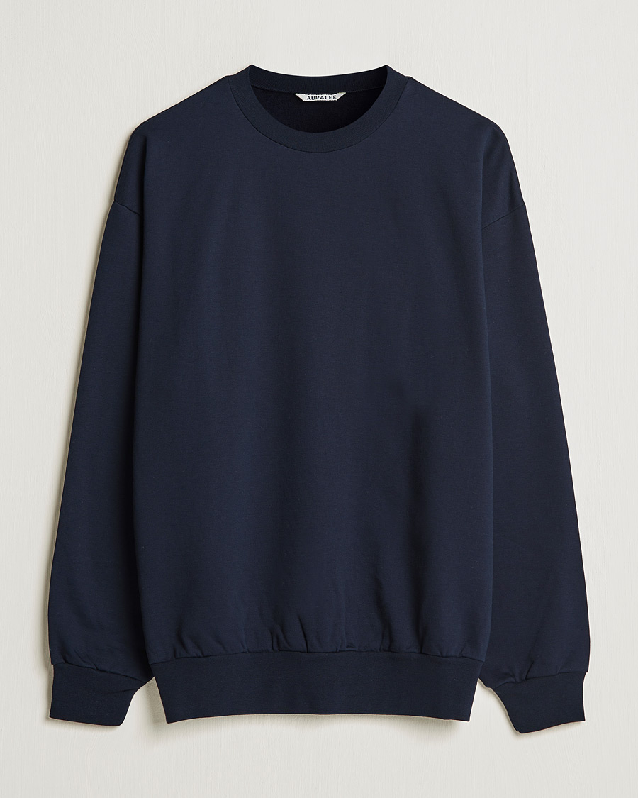 Homme | Pulls Et Tricots | Auralee | High Gauge Sweatshirt Navy
