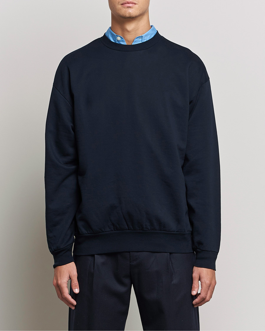 Homme | Pulls Et Tricots | Auralee | High Gauge Sweatshirt Navy