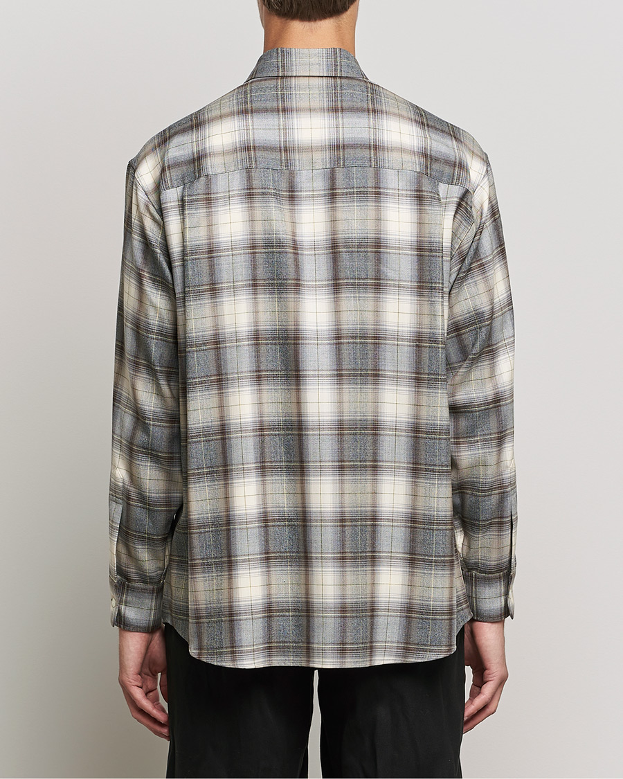Homme | Chemises | Auralee | Super Light Wool Shirt Brown Check