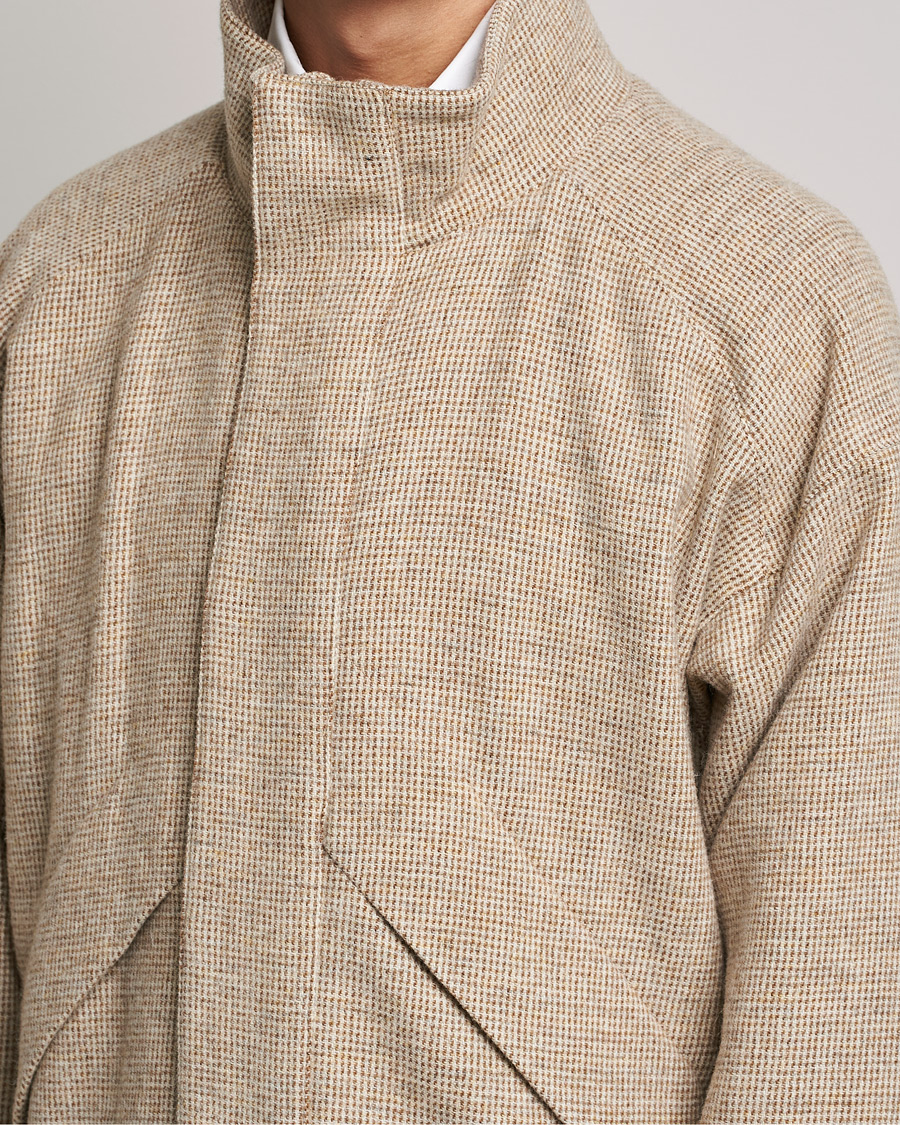 Homme | Manteaux Et Vestes | Auralee | Light Tweed Zip Blouson Beige