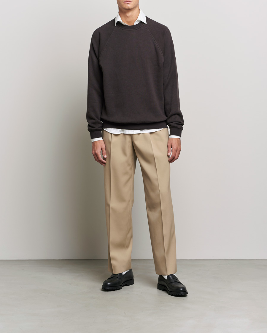 Homme | Pantalons | Auralee | Wool Two Tuck Slacks Beige