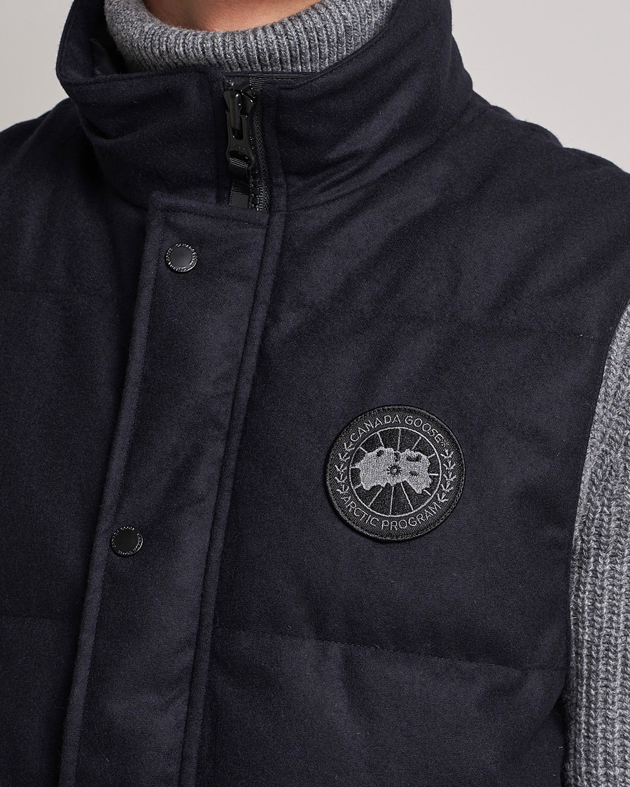 Homme | Gilets | Canada Goose Black Label | Canada Goose Garson Wool Vest Atlantic Navy Melange