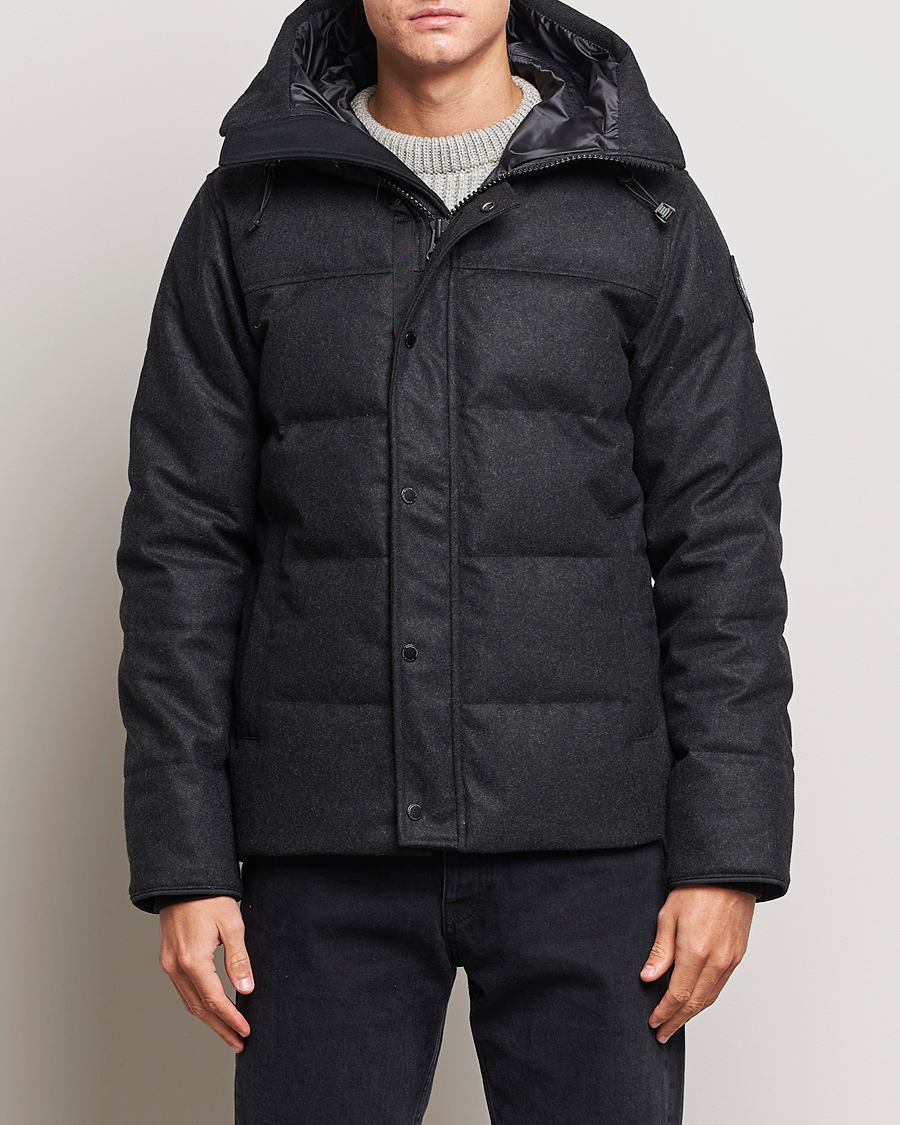 Men | Minimalistic jackets | Canada Goose Black Label | Canada Goose Macmillan Wool Parka Carbon Melange