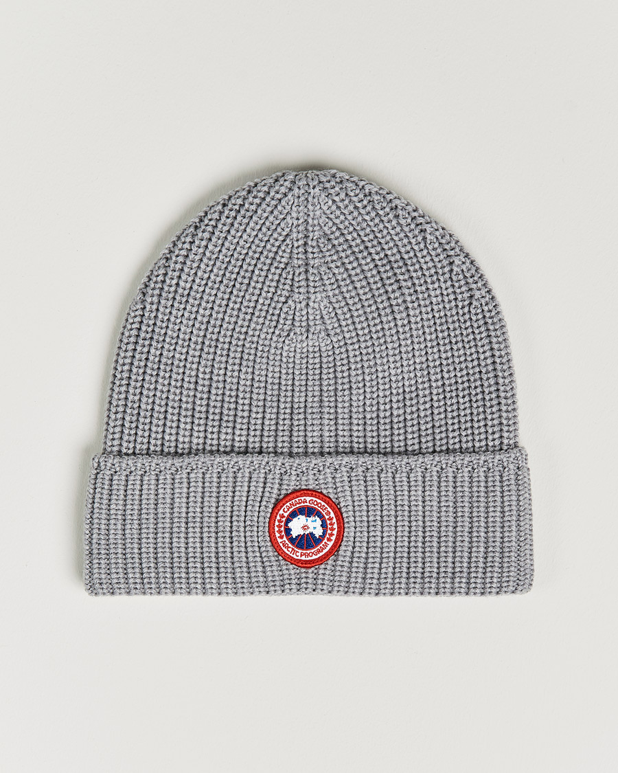 Homme | Canada Goose Arctic Disc Rib Toque Heather Grey | Canada Goose | Arctic Disc Rib Toque Heather Grey