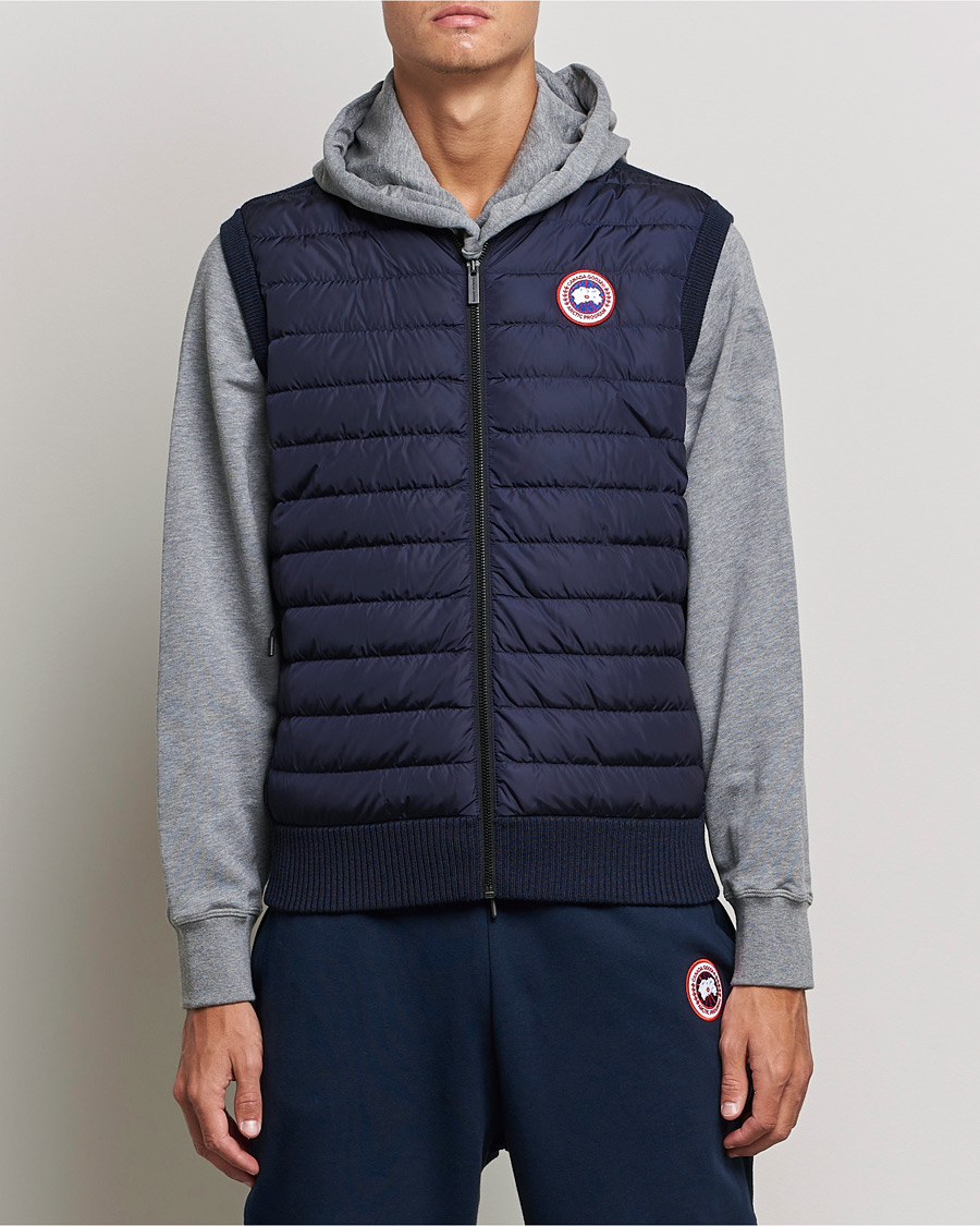 Homme | Gilets | Canada Goose | Hybridge Knit Vest Navy