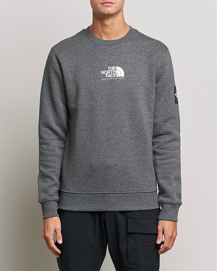 Homme | Pulls Et Tricots | The North Face | Fine Crew Neck Sweatshirt Grey Heather