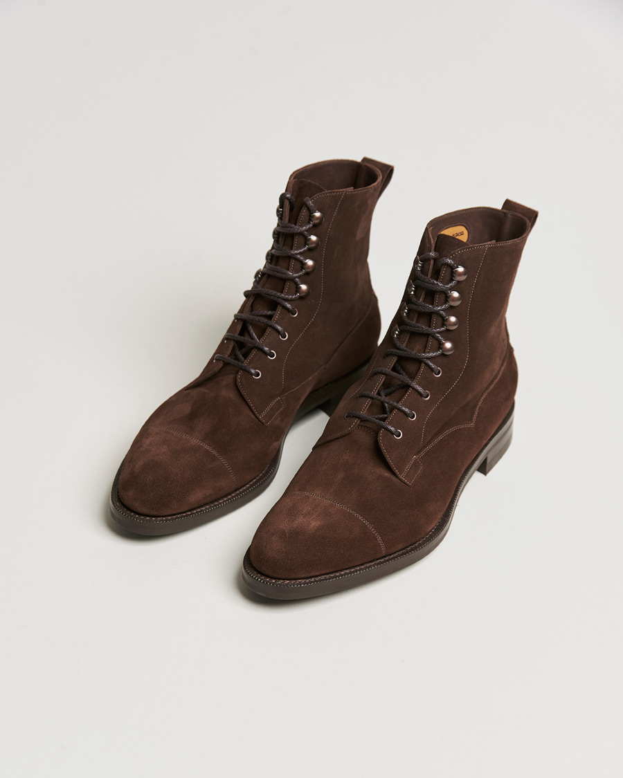 Homme | Edward Green Galway Dainite Boot Mink Suede | Edward Green | Galway Dainite Boot Mink Suede