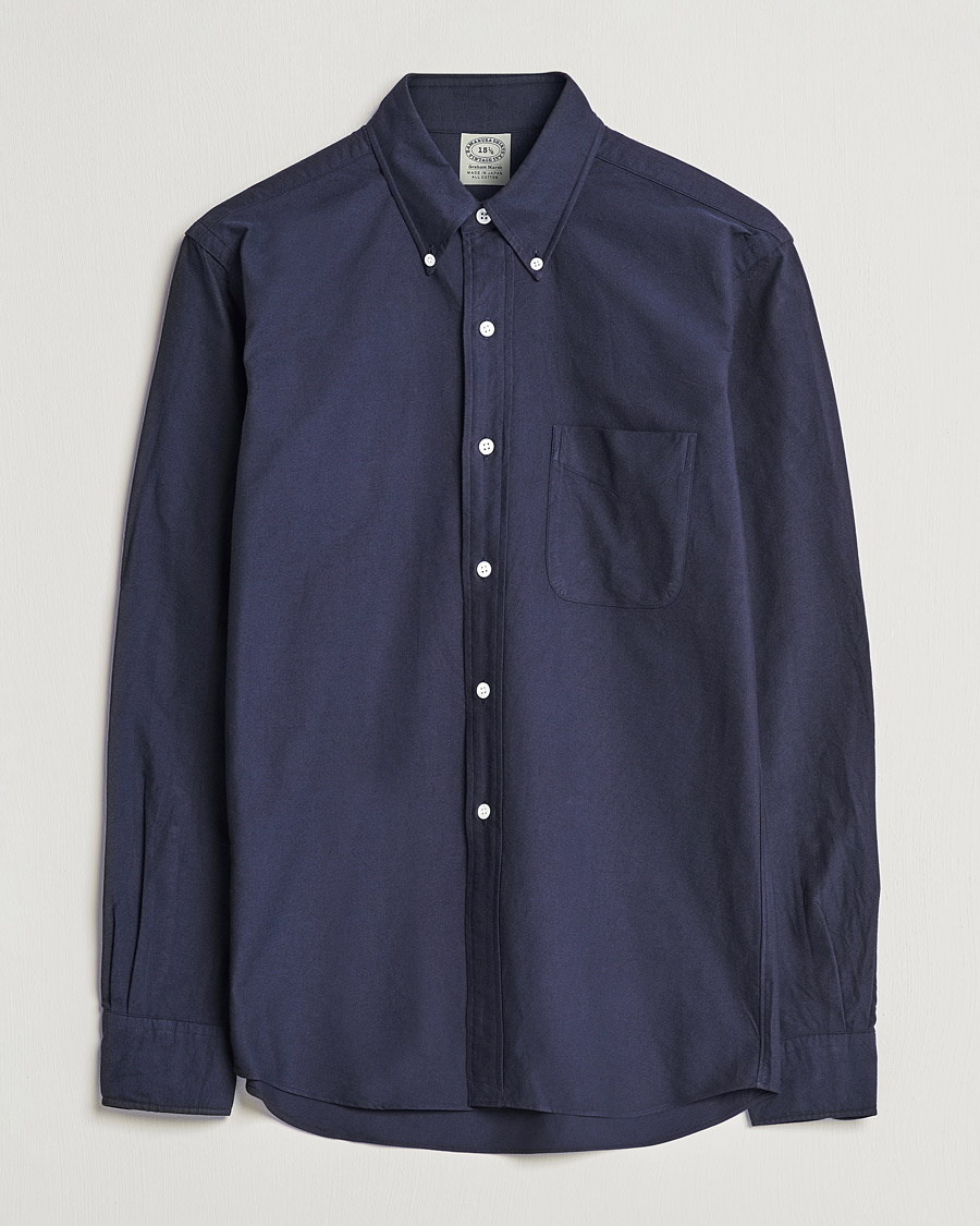 Homme | Chemises | Kamakura Shirts | Vintage Ivy Oxford BD Shirt Navy