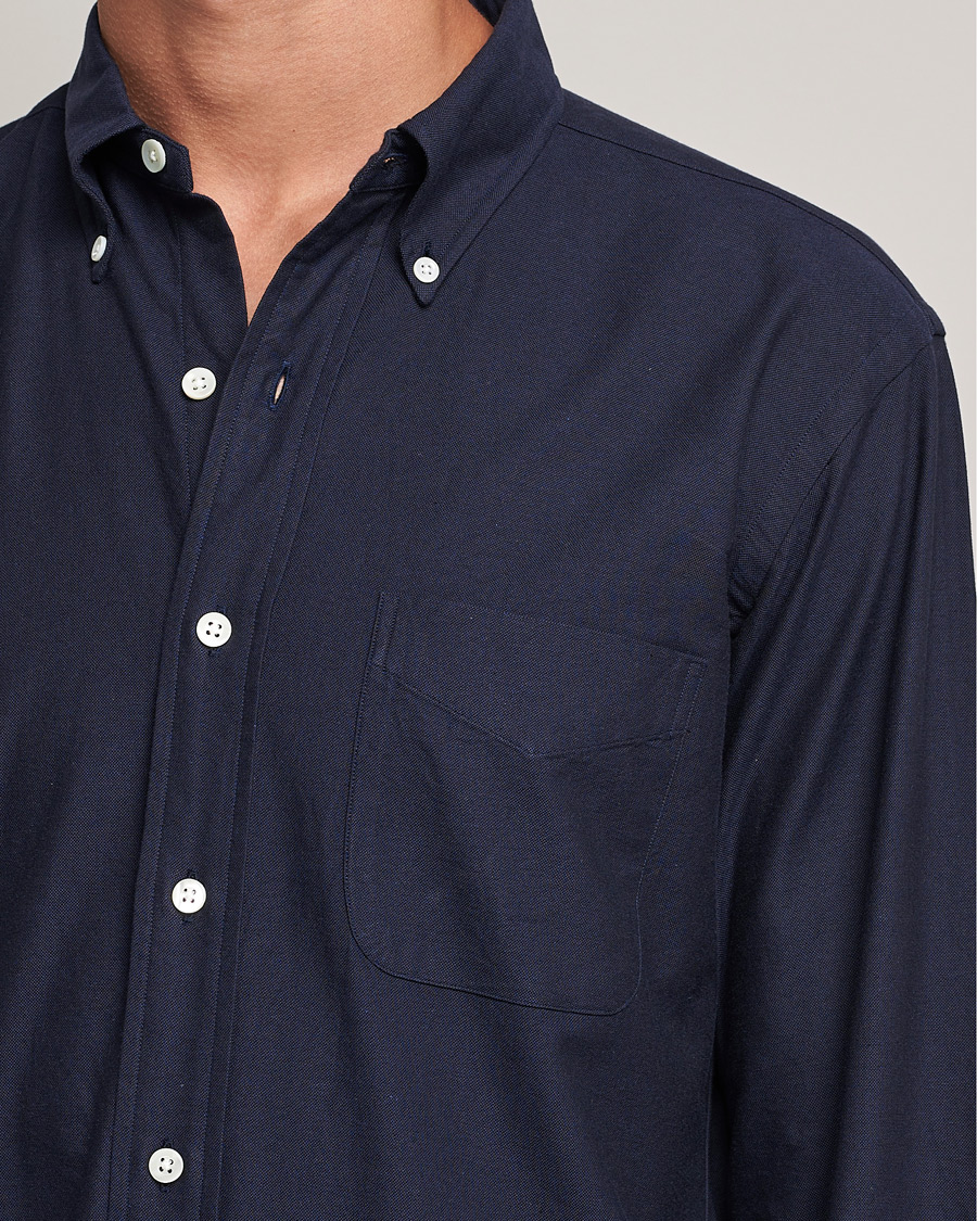 Homme | Chemises | Kamakura Shirts | Vintage Ivy Oxford BD Shirt Navy