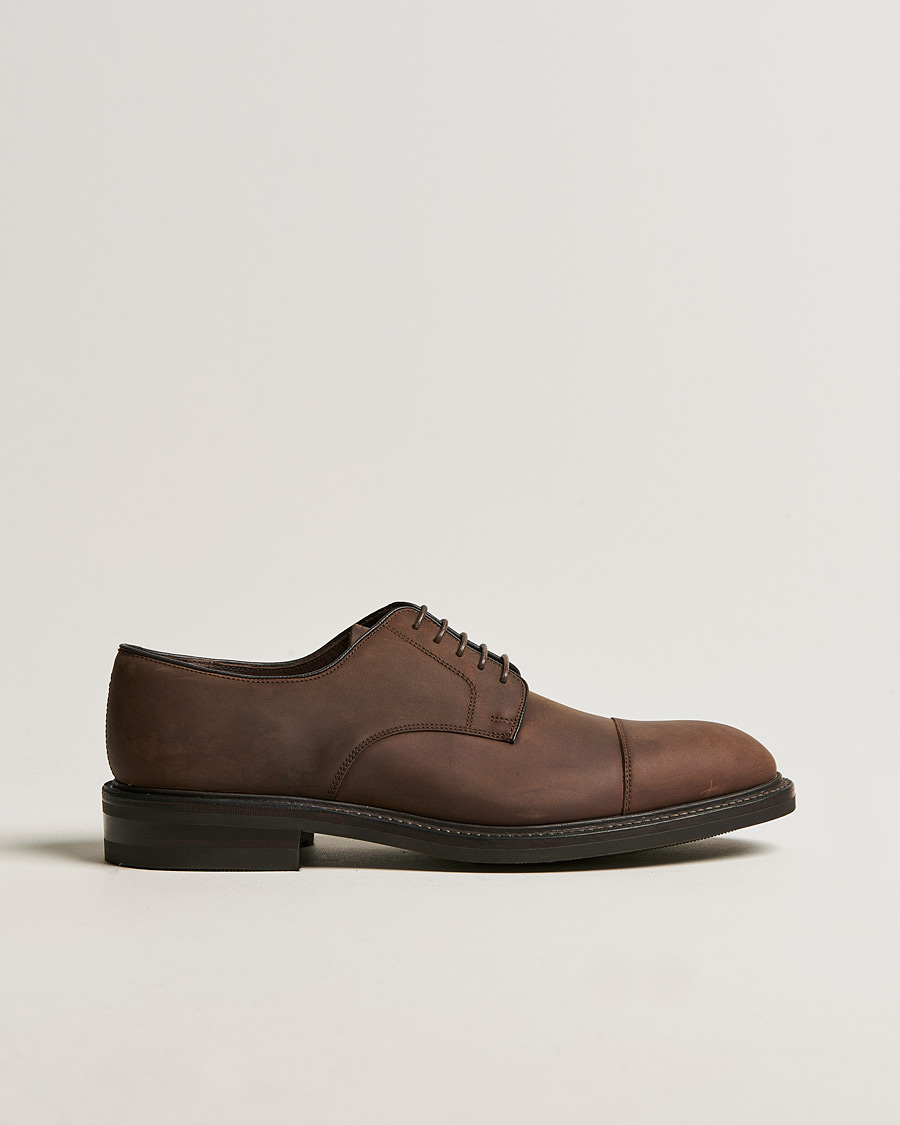 Homme | Loake 1880 Ampleforth Oiled Nubuck Toe-Cap Derby Brown | Loake 1880 | Ampleforth Oiled Nubuck Toe-Cap Derby Brown