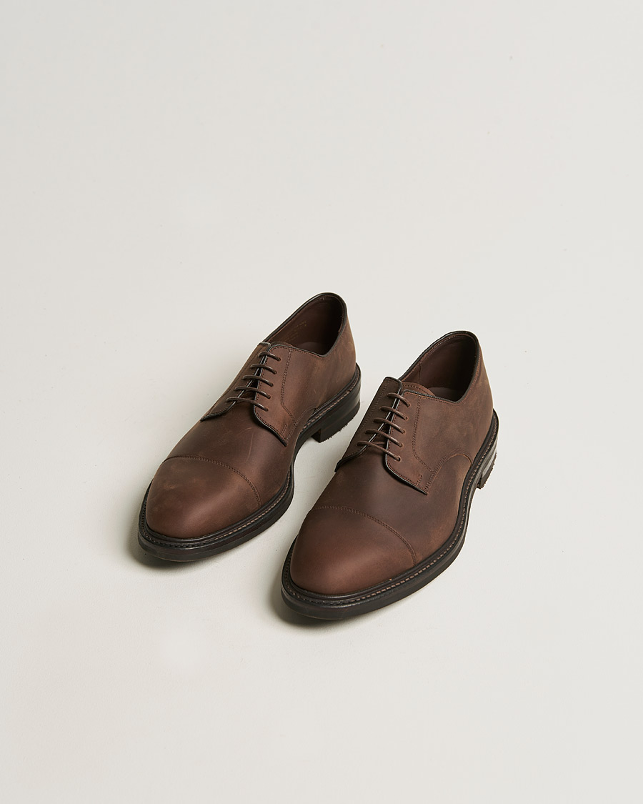 Homme | Loake 1880 Ampleforth Oiled Nubuck Toe-Cap Derby Brown | Loake 1880 | Ampleforth Oiled Nubuck Toe-Cap Derby Brown