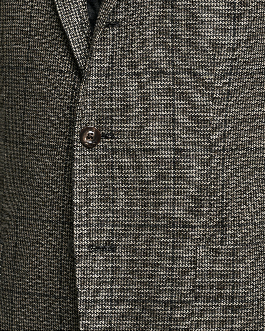 Homme | Blazers | Boglioli | K Jacket Wool Check Blazer Brown