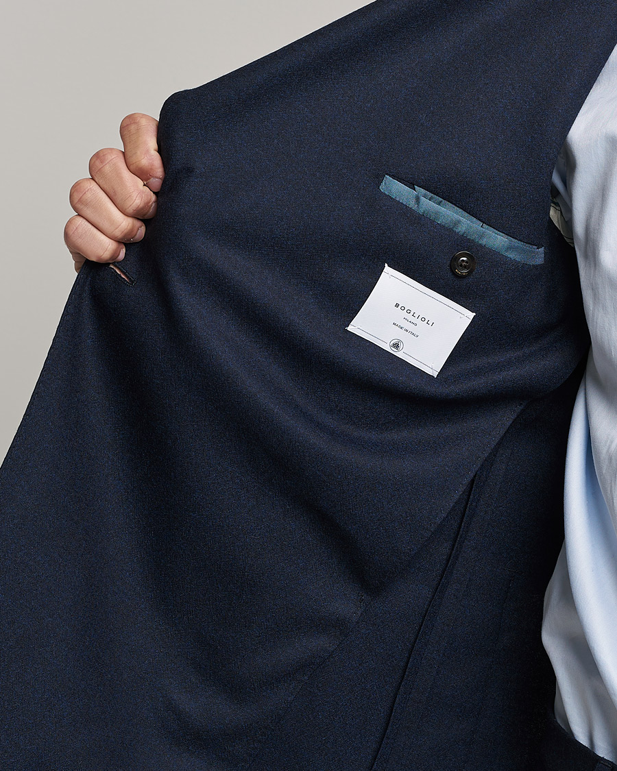 Homme | Costumes | Boglioli | K Jacket DB Flannel Suit Navy