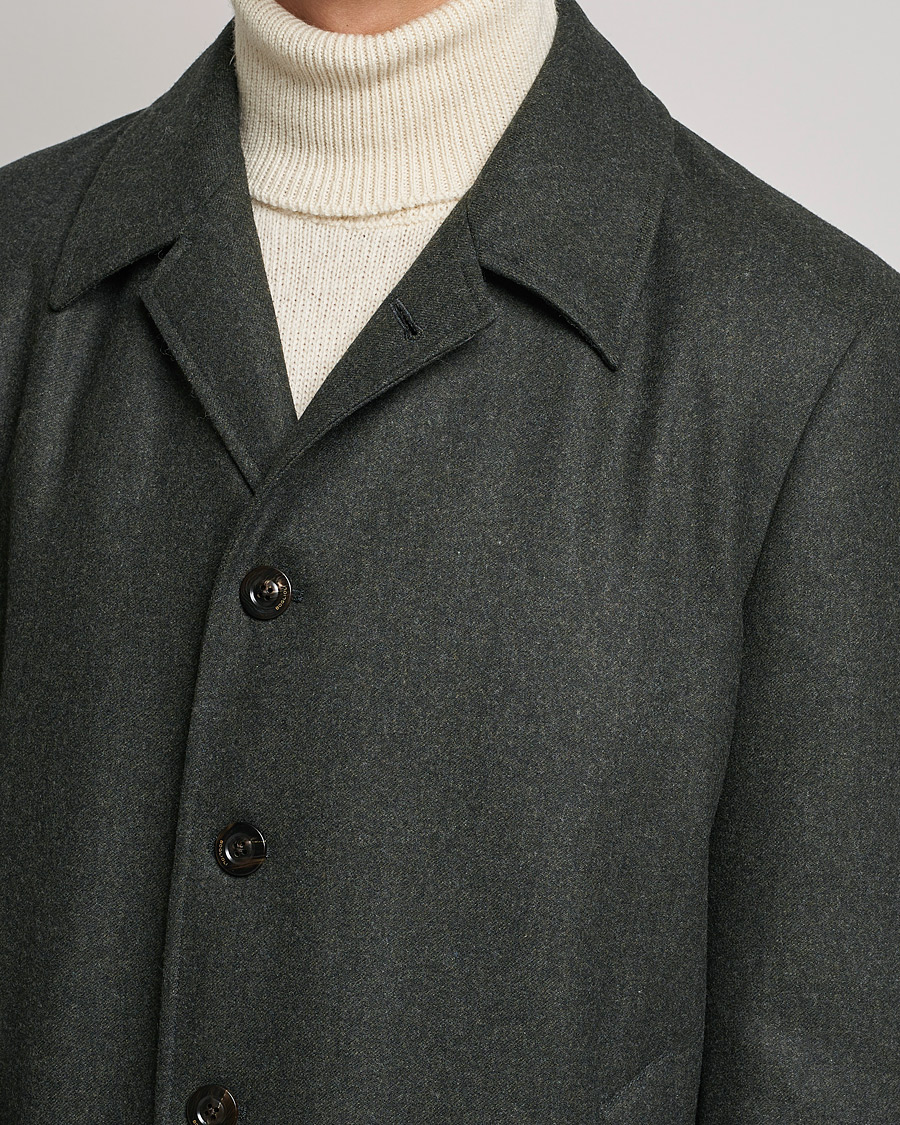 Homme | Manteaux Et Vestes | Boglioli | Padded Wool Coat Forest Green