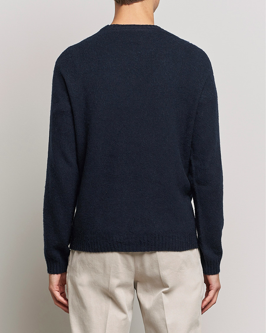 Homme | Pulls Et Tricots | Boglioli | Brushed Cashmere Sweater Navy