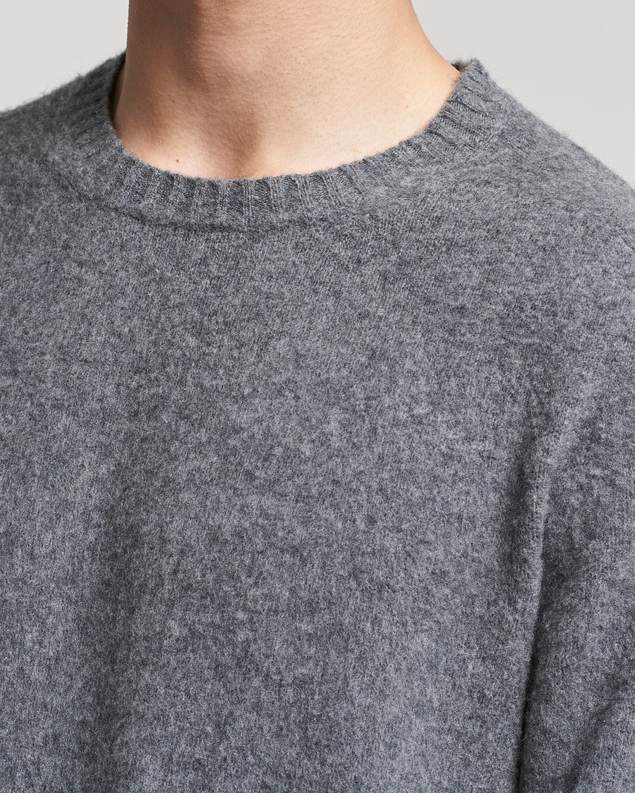 Homme | Pulls Et Tricots | Boglioli | Brushed Cashmere Sweater Grey Melange