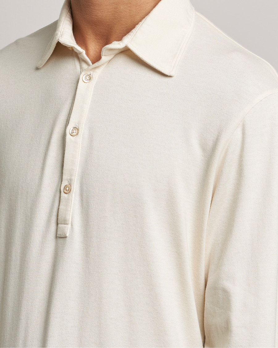 Homme | Pulls Et Tricots | Boglioli | Long Sleeve Polo Shirt Off White