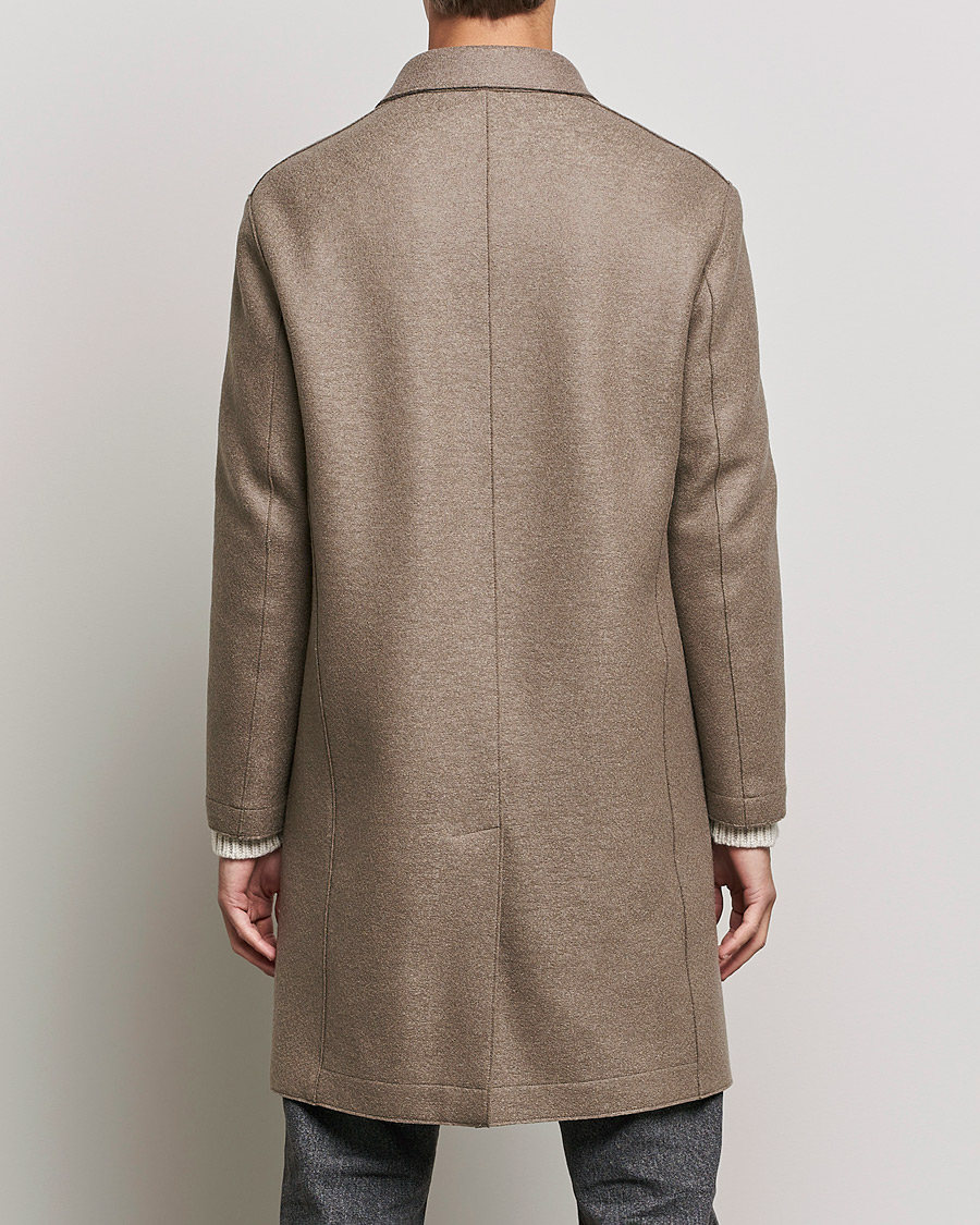 Homme | Manteaux Et Vestes | Harris Wharf London | Pressed Wool Mac Coat Natural Taupe