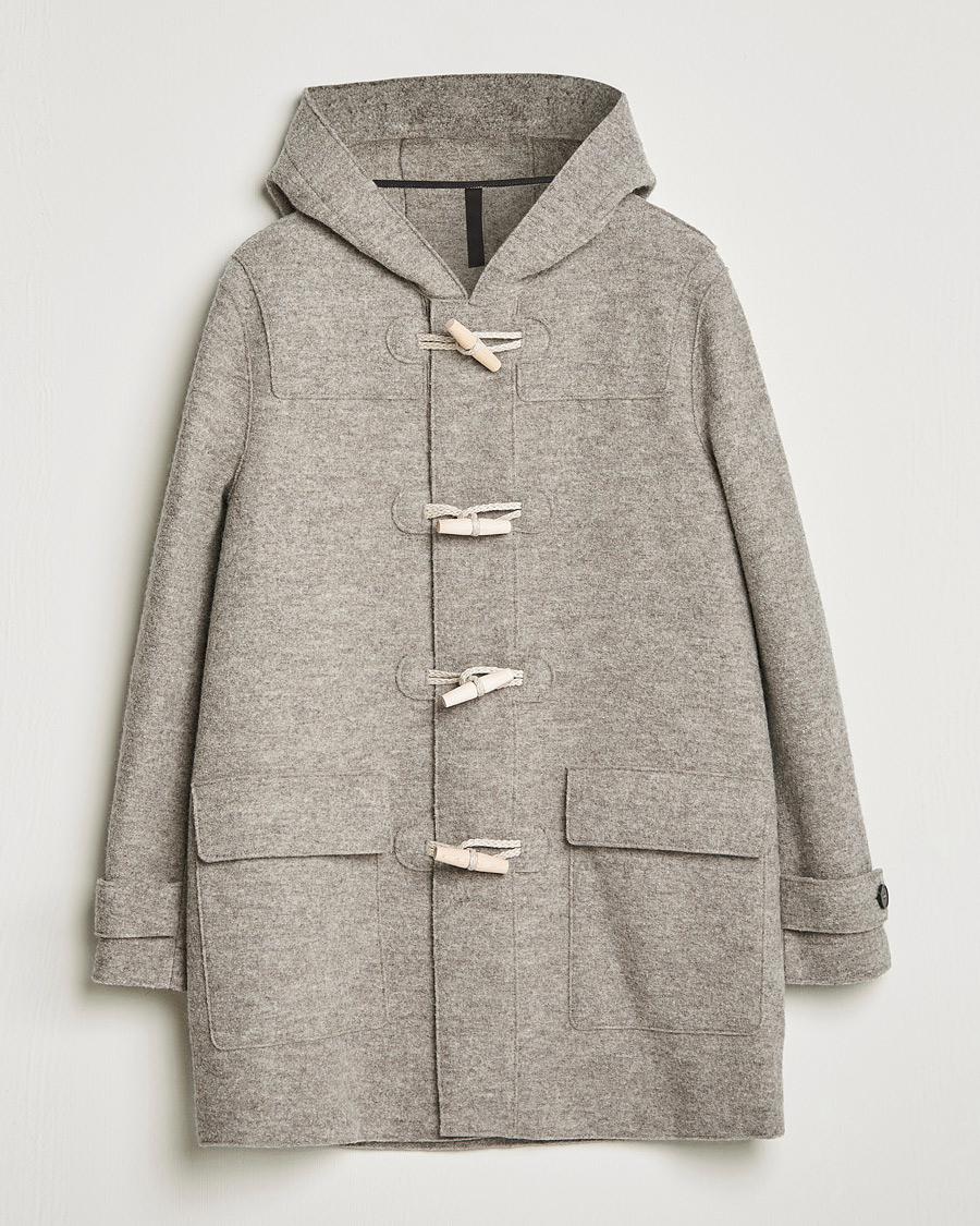 Homme | Manteaux Et Vestes | Harris Wharf London | Boiled Wool Duffle Coat Natural Casha