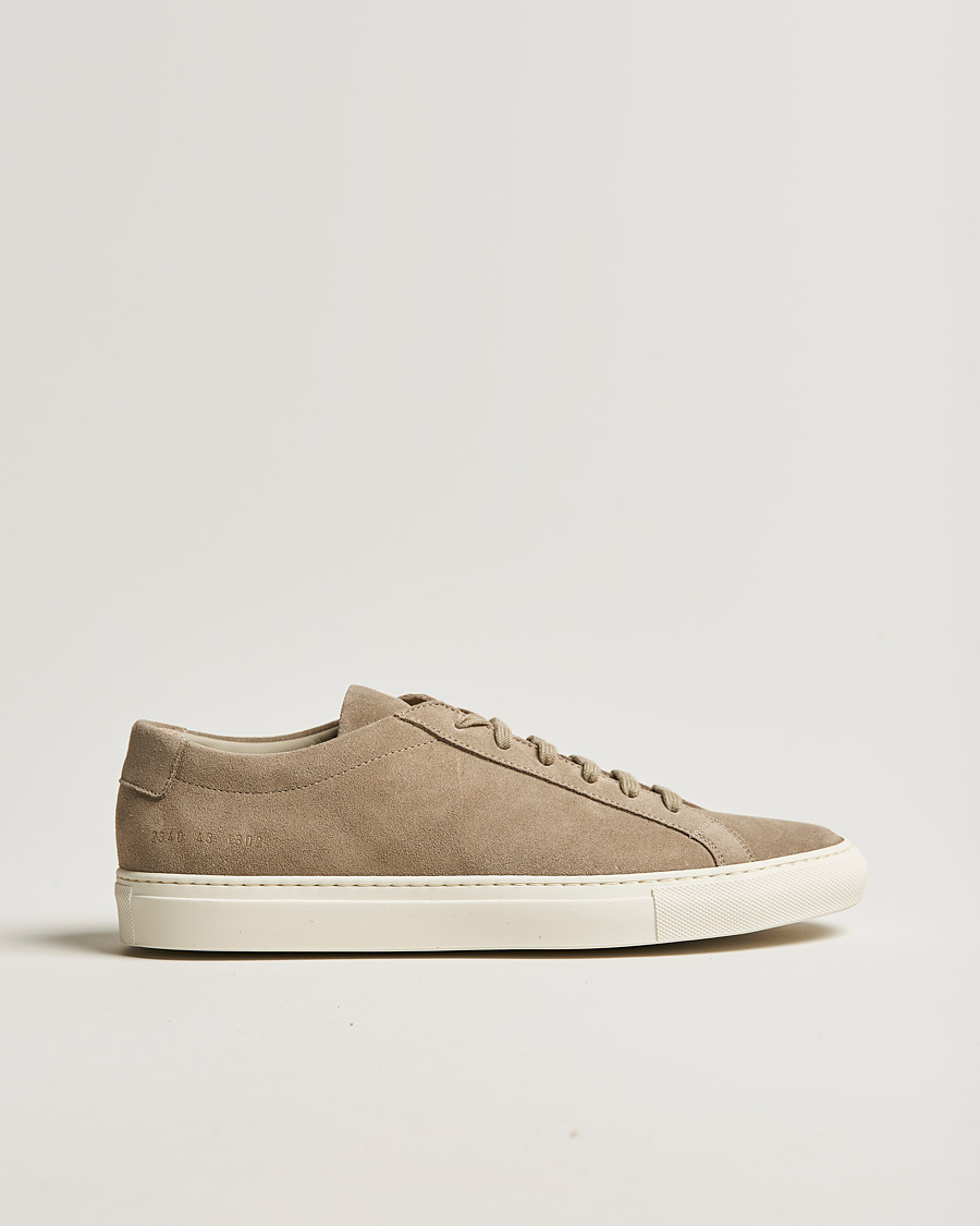 Homme | Common Projects Original Achilles Suede Sneaker Tan | Common Projects | Original Achilles Suede Sneaker Tan