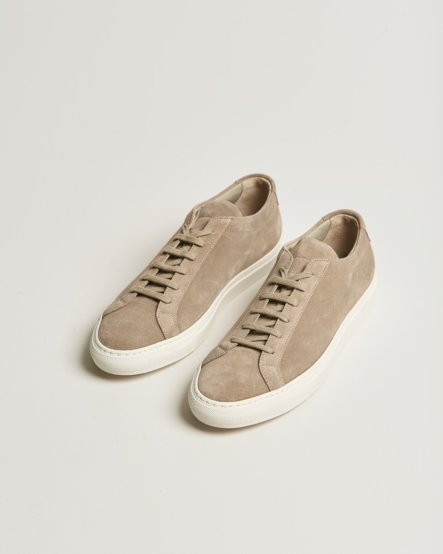 Homme | Common Projects Original Achilles Suede Sneaker Tan | Common Projects | Original Achilles Suede Sneaker Tan