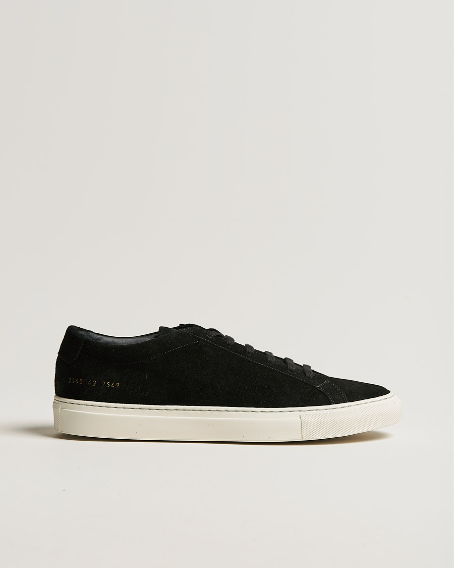 Homme | Common Projects Original Achilles Suede Sneaker Black | Common Projects | Original Achilles Suede Sneaker Black