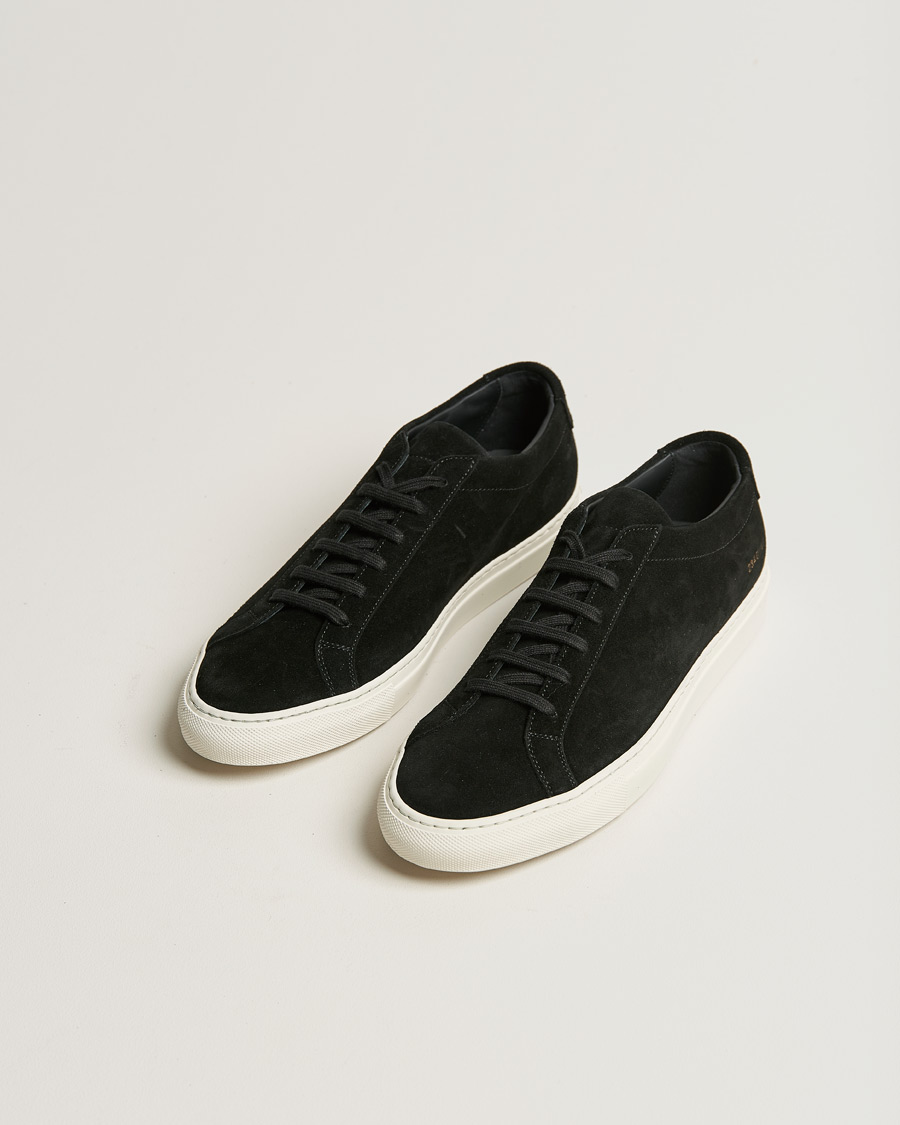 Homme | Common Projects Original Achilles Suede Sneaker Black | Common Projects | Original Achilles Suede Sneaker Black