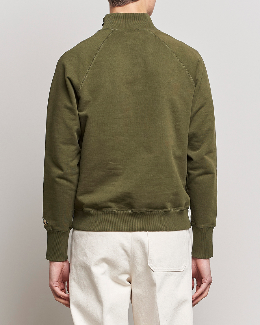 Homme | Pulls Et Tricots | Drake's | Quarter Zip Sweatshirt Green