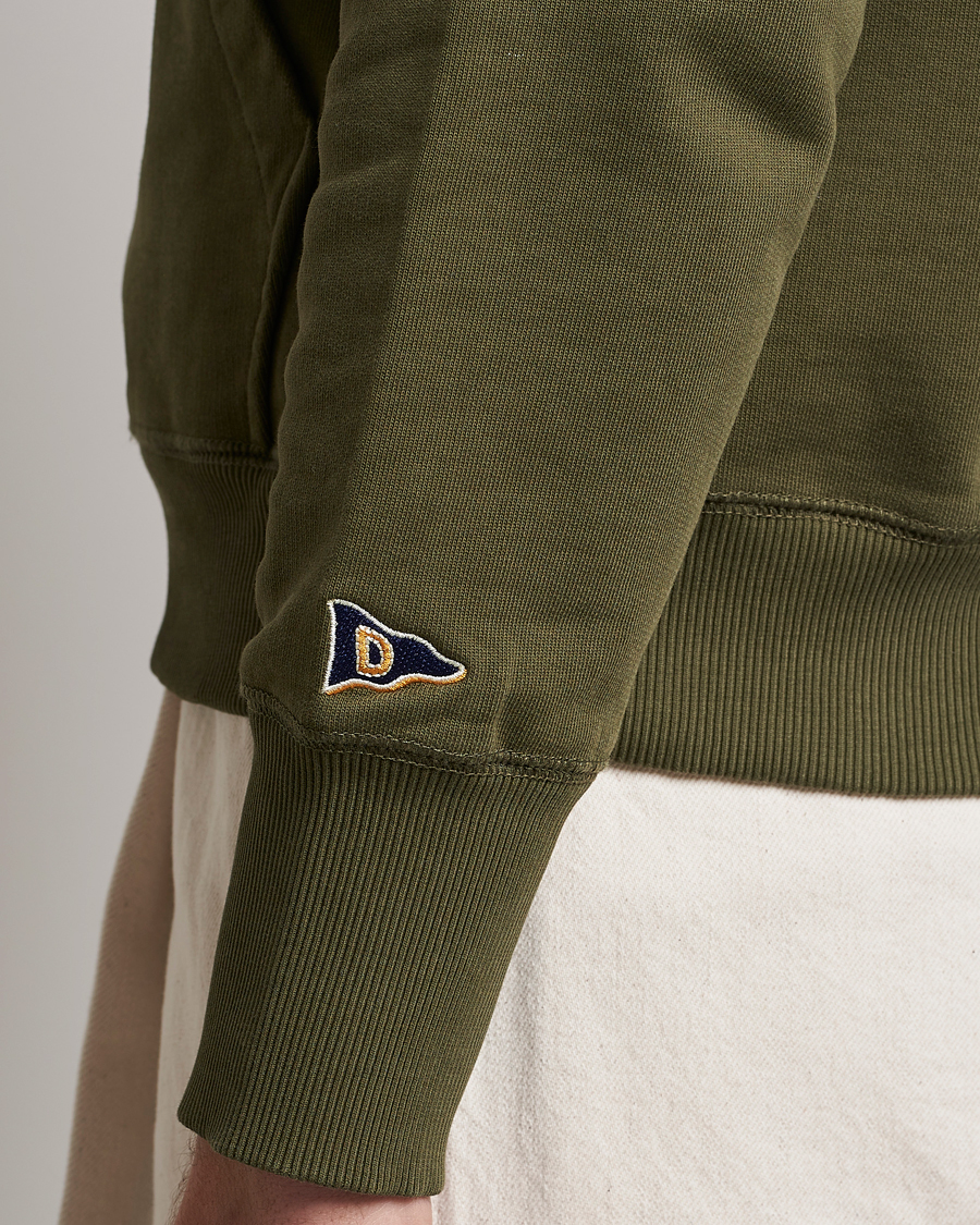 Homme | Pulls Et Tricots | Drake's | Quarter Zip Sweatshirt Green