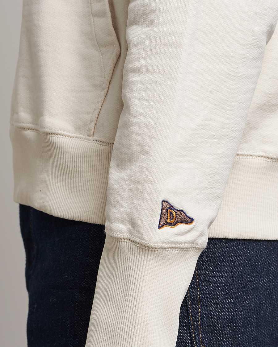 Homme | Pulls Et Tricots | Drake's | Quarter Zip Sweatshirt Ecru