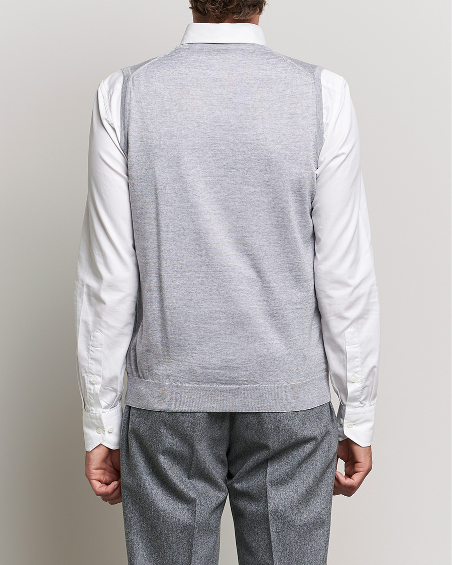 Homme | Pulls Et Tricots | Stenströms | Merino Slipover Light Grey